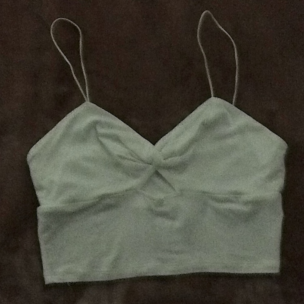 Forever 21 Twist Front Cropped Cami